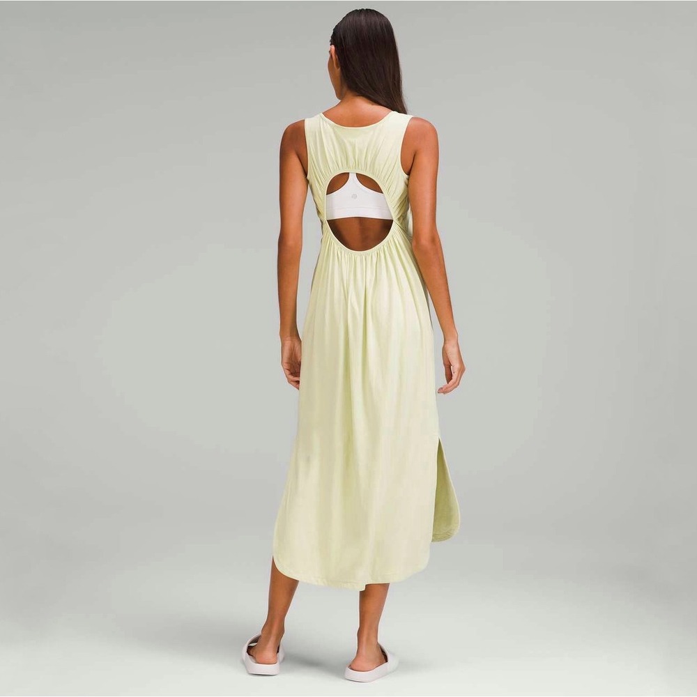 Lululemon‎ | Pima Cotton Open-Back Midi Dress in Dewy